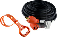 Load image into Gallery viewer, GoWISE Power Generator Extension Cord w/ Cord Organizer (L5 30AMP/3 PRONGS- 50 FEET)