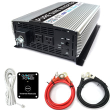 Load image into Gallery viewer, GoWISE Power 3000W/6000W Peak Pure Sine Wave Power Inverter w/ Hardwire Terminal