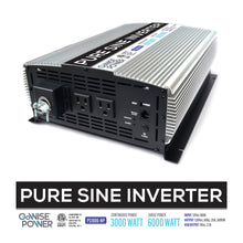 Load image into Gallery viewer, GoWISE Power 3000W/6000W Peak Pure Sine Wave Power Inverter w/ Hardwire Terminal