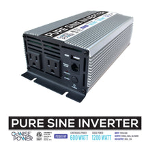 Load image into Gallery viewer, GoWISE Power 600W/1200W Peak Pure Sine Wave Power Inverter