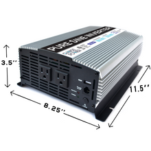 Load image into Gallery viewer, GoWISE Power 1000W/2000W Peak Pure Sine Wave Power Inverter
