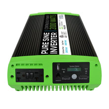 Load image into Gallery viewer, GoWISE Power 2000W/4000W Peak Pure Sine Wave Power Inverter w/ Digital LCD Display