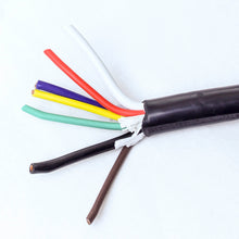 Load image into Gallery viewer, GoWISE Power 10-Feet 7-Way RV Trailer Cord with 7-Terminals and Heave Duty Double Contact Blades