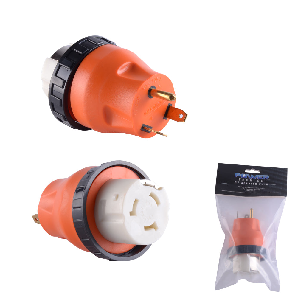 GoWISE Power RVA4015 RV Twist Lock Adapter - 30A Male to 50A Female ...