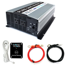 Load image into Gallery viewer, GoWISE Power 1000W/2000W Peak Pure Sine Wave Power Inverter
