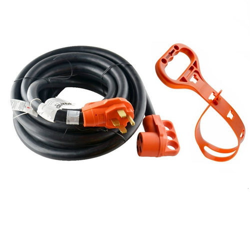 GoWISE Power 30-Feet 50 Amp RV Extension cord w/ Molded Connector and Handles- 50 Amp Male to 50 Amp Female RVC3008 - GoWISE USA