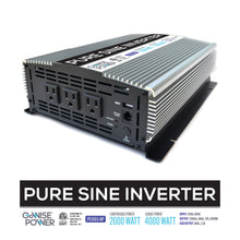 Load image into Gallery viewer, GoWISE Power 2000W/4000W Peak Pure Sine Wave Power Inverter
