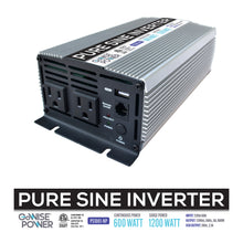 Load image into Gallery viewer, GoWISE Power 600W/1200W Peak Pure Sine Wave Power Inverter

