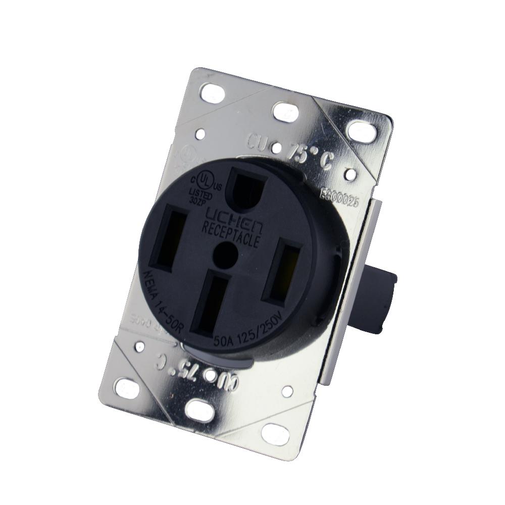 GoWISE Power 50-Amp 125/250 Volt RV Flush Mounting RV Receptacle ...
