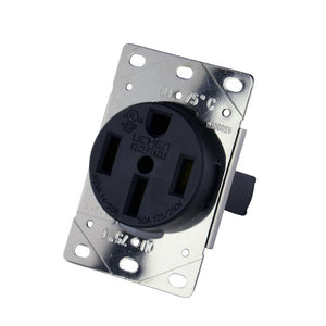 GoWISE Power RVP5008 50AMP125/250 Volt, NEMA 14-50R RV, Flush mouting RV Receptacle - GoWISE USA