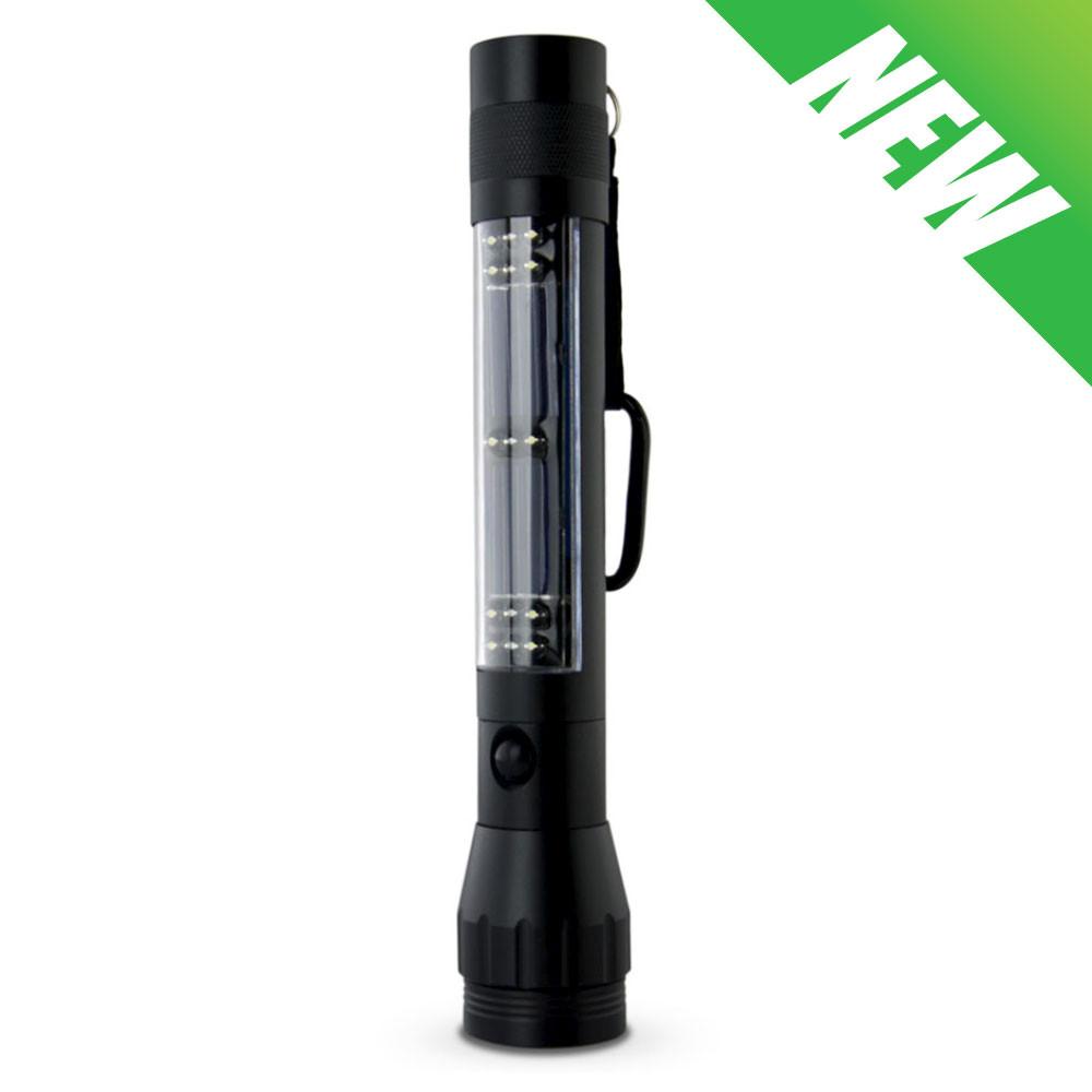 GoWISE Power Solar Power LED Multi-Function Flashlight w/ Power Bank ...